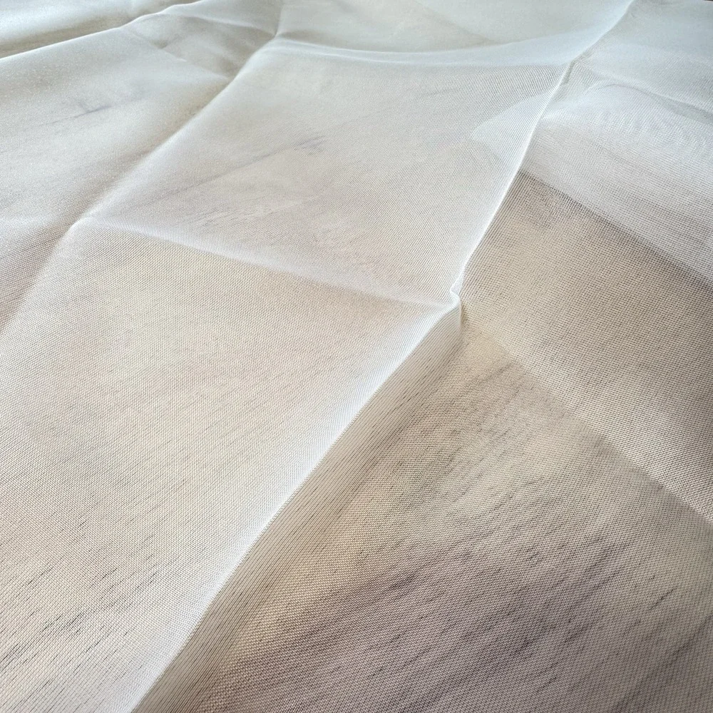 Lot‎ 7 VTG White Sheer Organza Fabric Cuts – 59yd Total 3.5ft Wide Bridal Decor